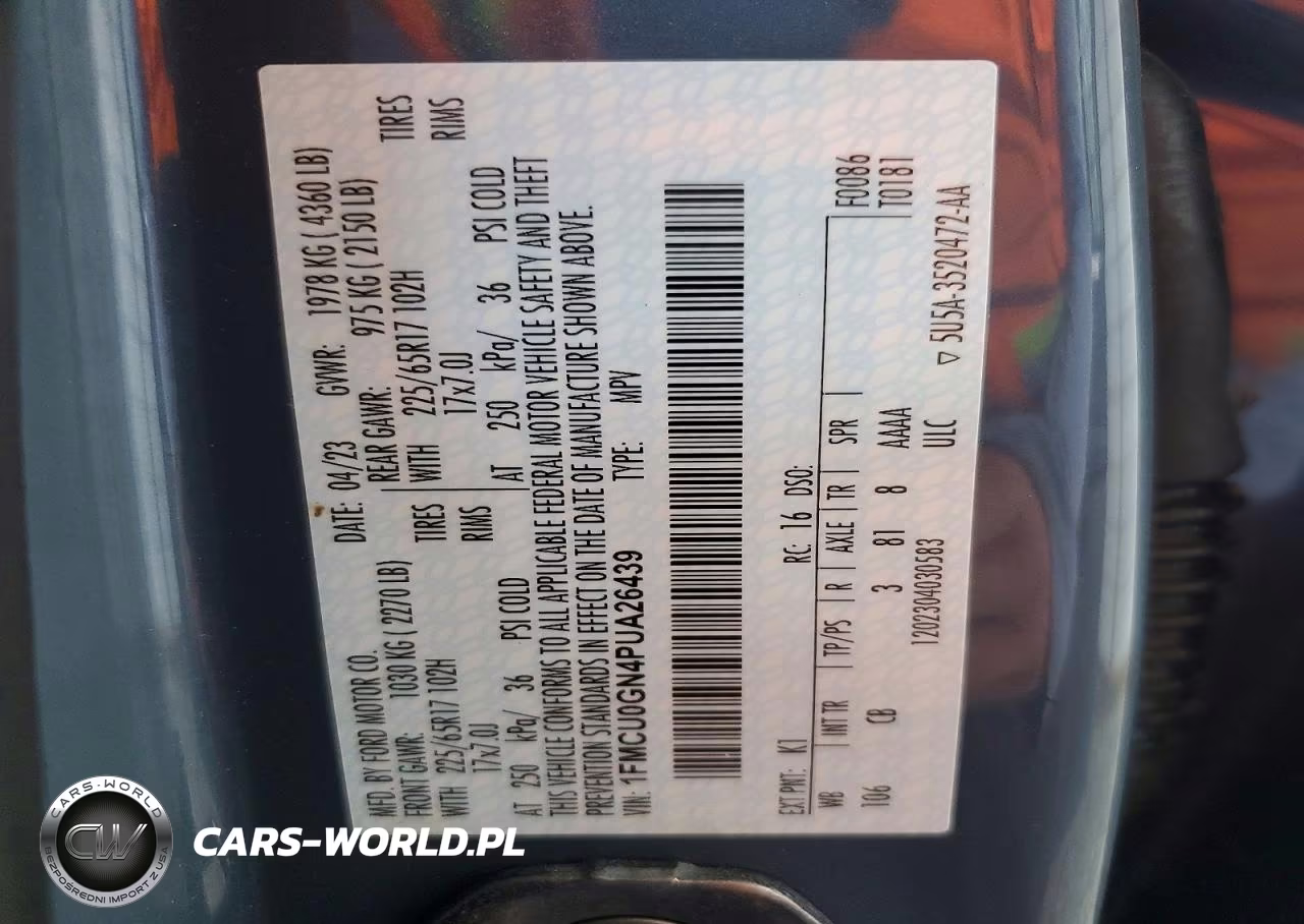 2023 Ford Escape Active VIN:1FMCU0GN4PUA26439 - 13