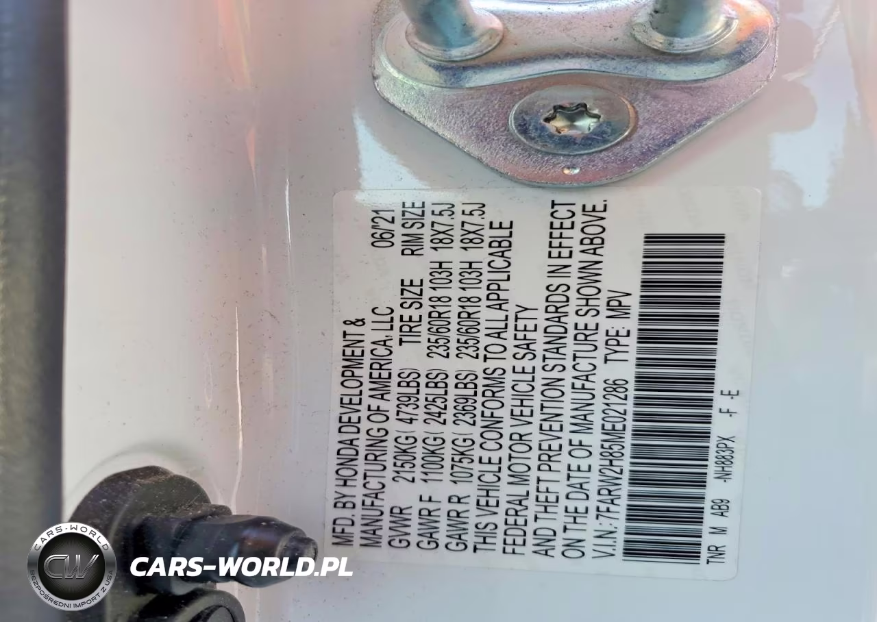 2021 Honda Cr-V Exl VIN:7FARW2H85ME021286 - 13