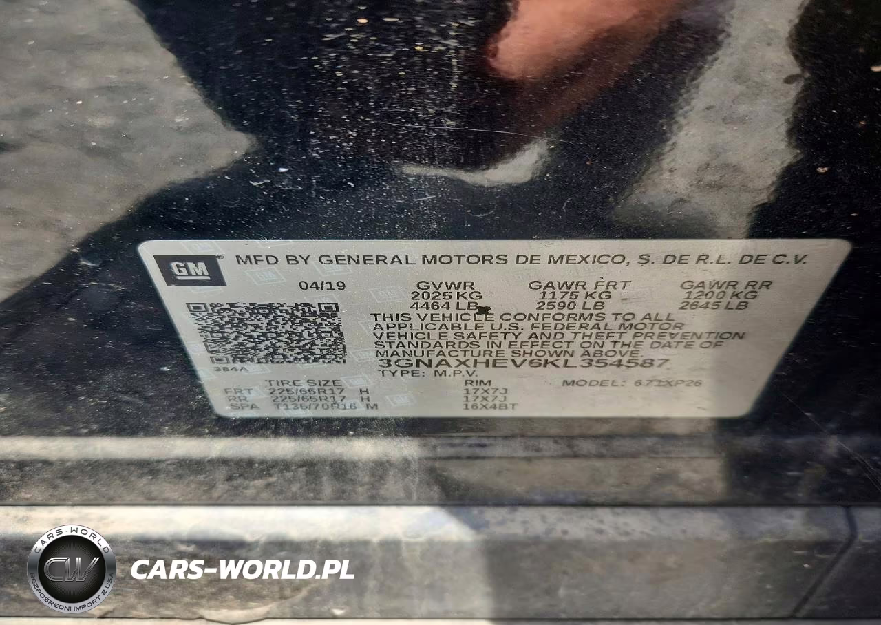 2019 Chevrolet Equinox Ls VIN:3GNAXHEV6KL354587 - 13
