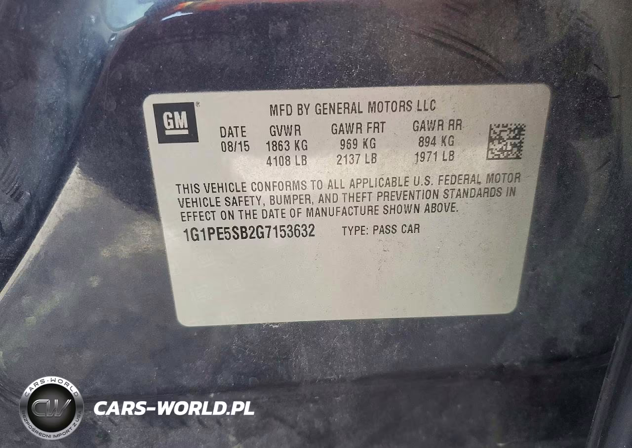2016 Chevrolet Cruze Limited Lt VIN:1G1PE5SB2G7153632 - 12