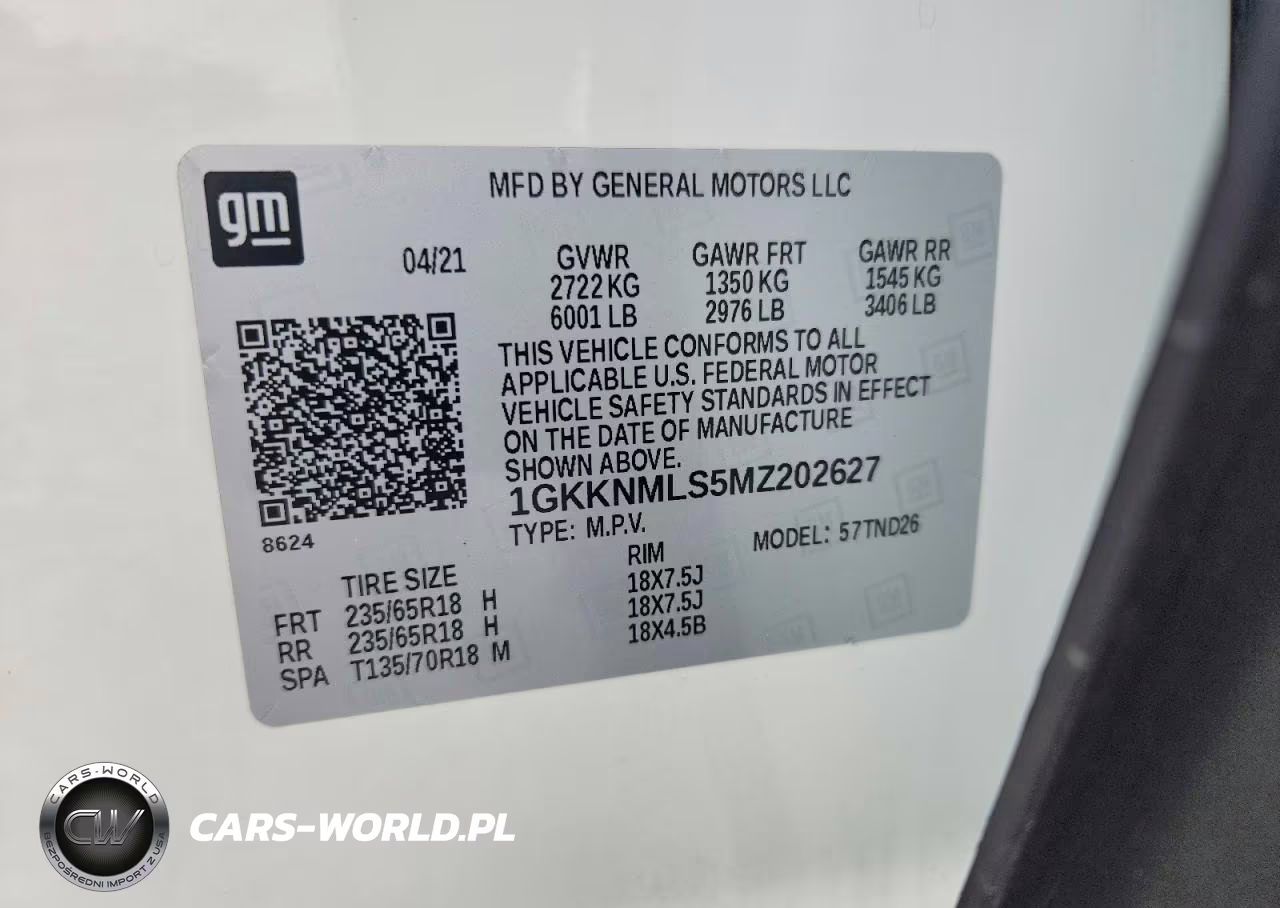 2021 GMC Acadia Fwd Slt VIN:1GKKNMLS5MZ202627 - 13