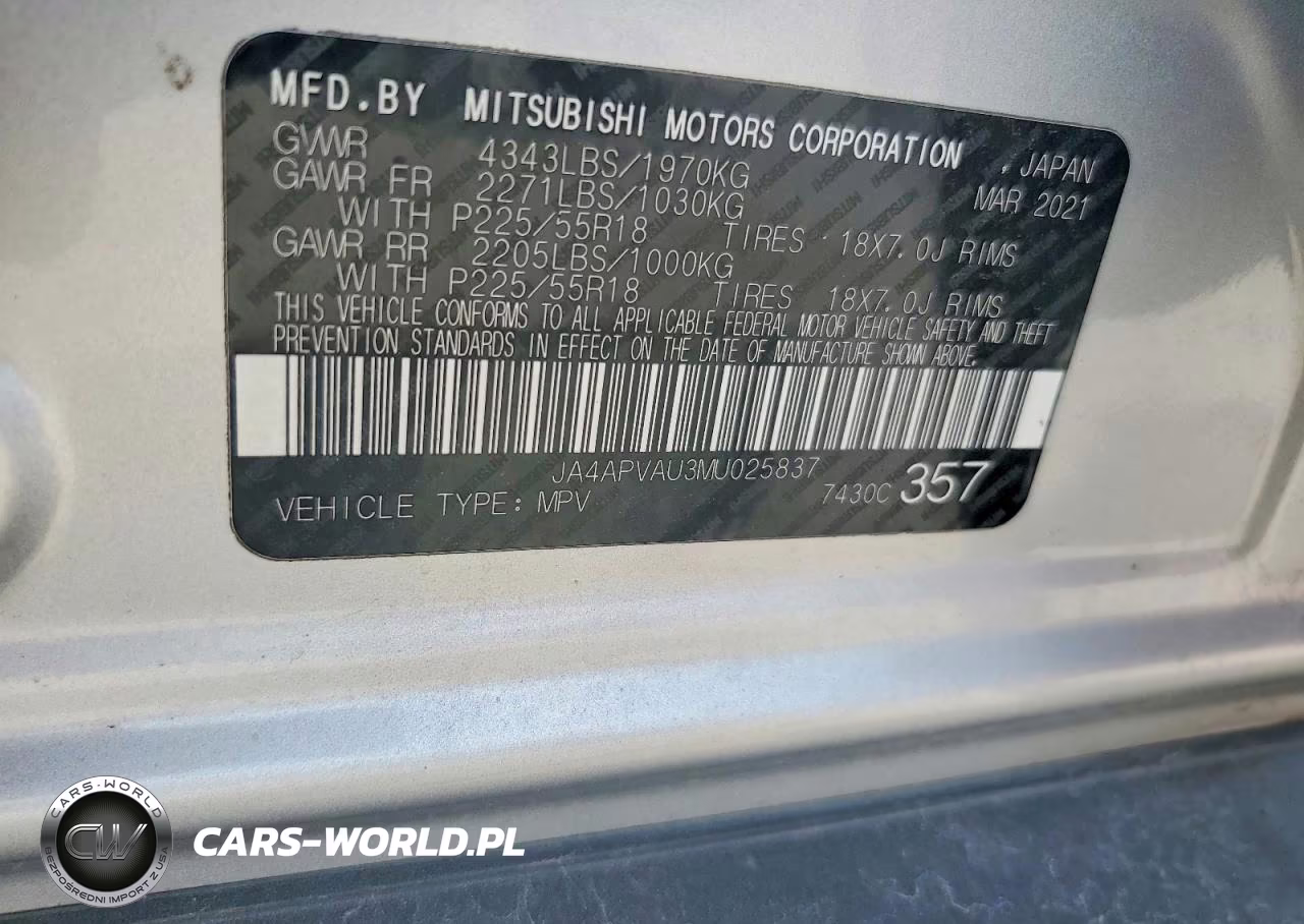 2021 Mitsubishi Outlander Sport Se VIN:JA4APVAU3MU025837 - 12