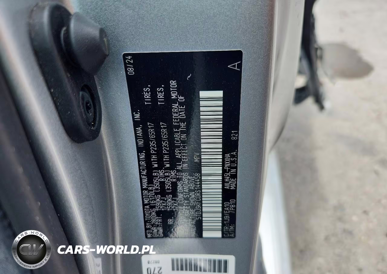 2024 Toyota Sienna Xle 7-Passenger VIN:5TDJSKFC0RS144458 - 13