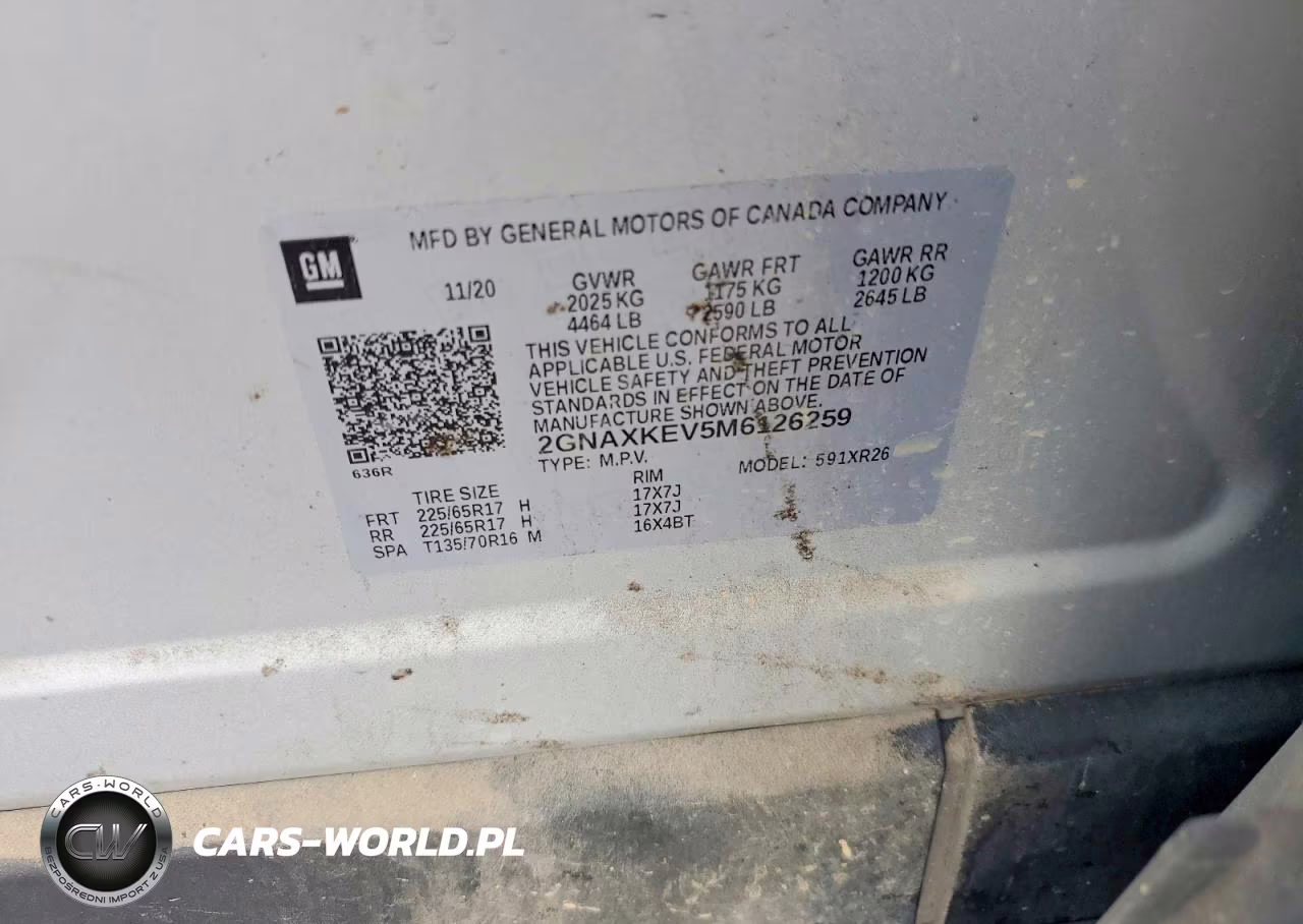 2021 Chevrolet Equinox Lt VIN:2GNAXKEV5M6126259 - 13