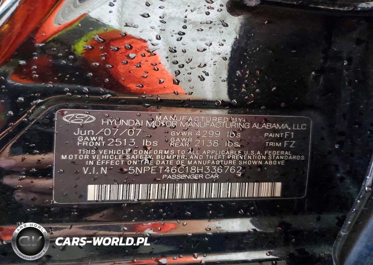 2008 Hyundai Sonata Gls VIN:5NPET46C18H336762 - 12