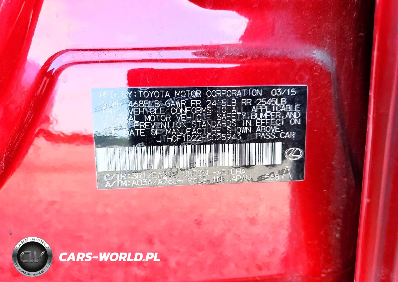 2015 Lexus Is 250 VIN:JTHCF1D22F5025943 - 13