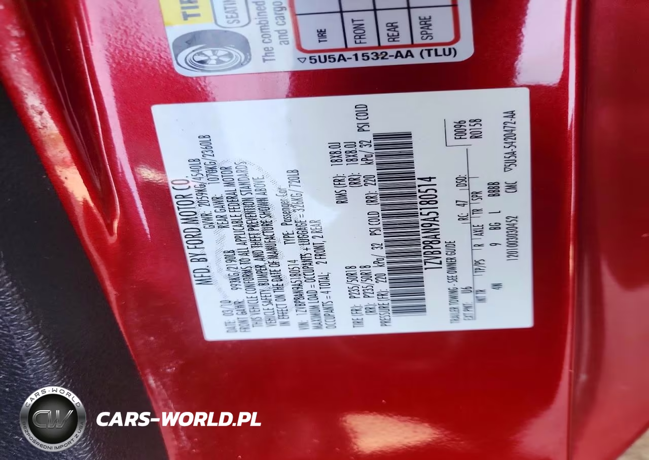 2010 Ford Mustang VIN:1ZVBP8AN9A5180514 - 12