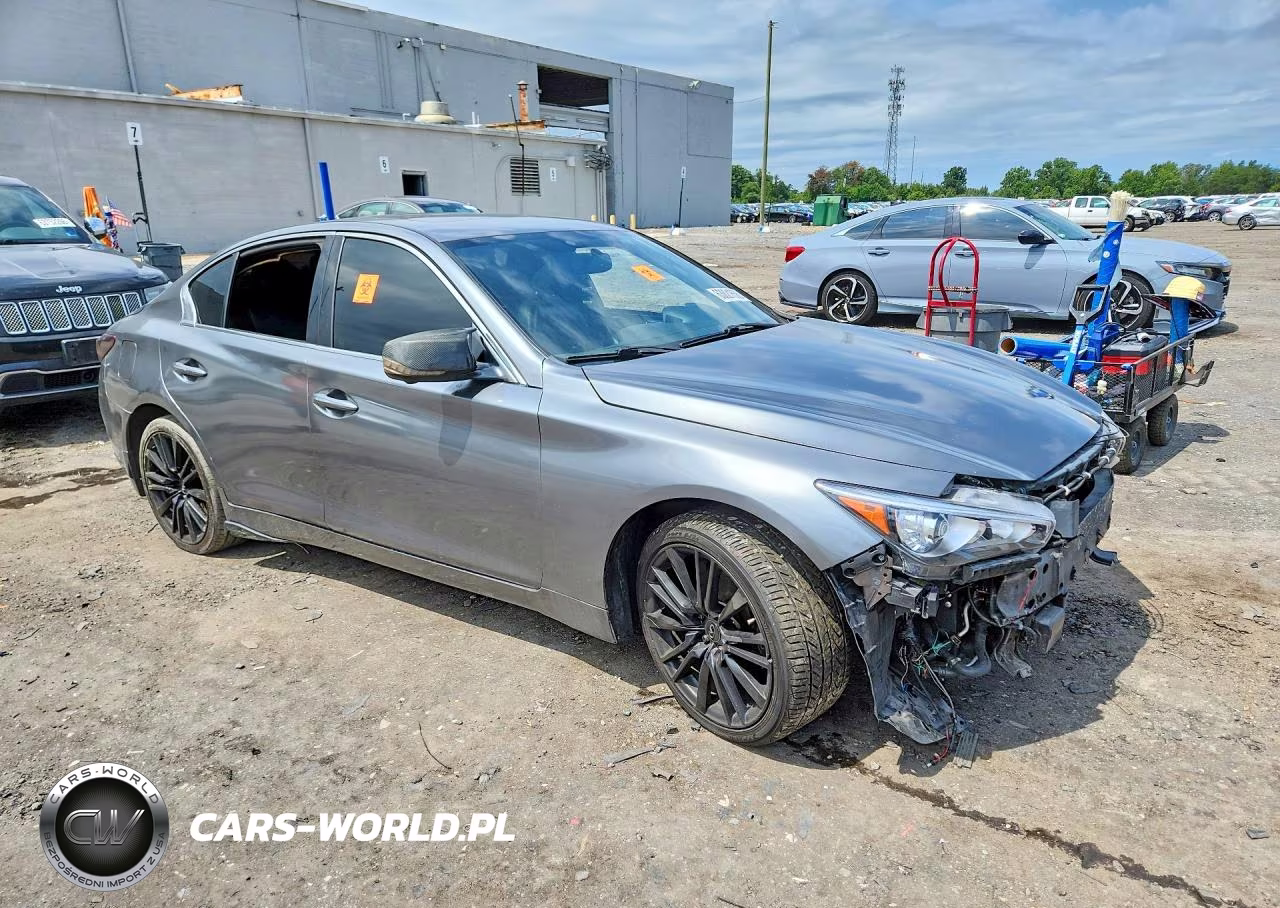 2018 Infiniti Q50 Red Sport 400 VIN:JN1FV7AR9JM700078 - 4