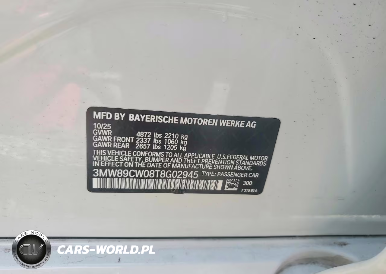 2026 BMW 330Xi VIN:3MW89CW08T8G02945 - 12