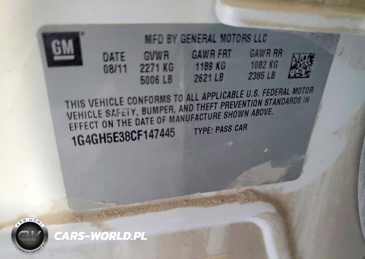 2012 Buick Lacrosse Premium VIN:1G4GH5E38CF147445 - 12