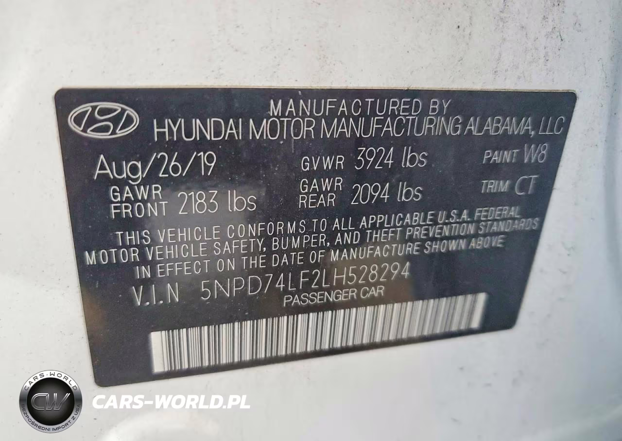 2020 Hyundai Elantra Se VIN:5NPD74LF2LH528294 - 12