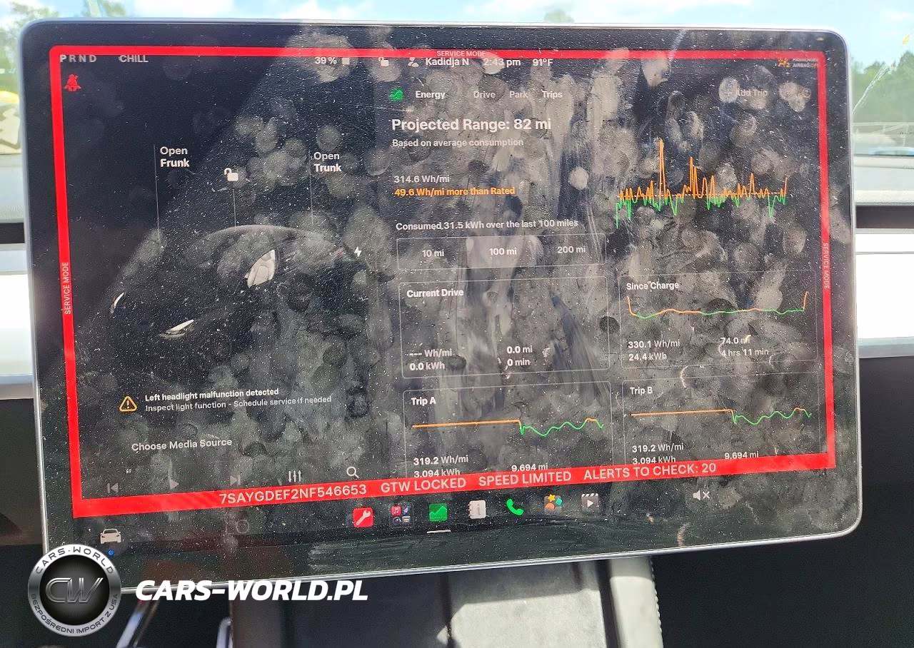 2022 Tesla Model Y VIN:7SAYGDEF2NF546653 - 9