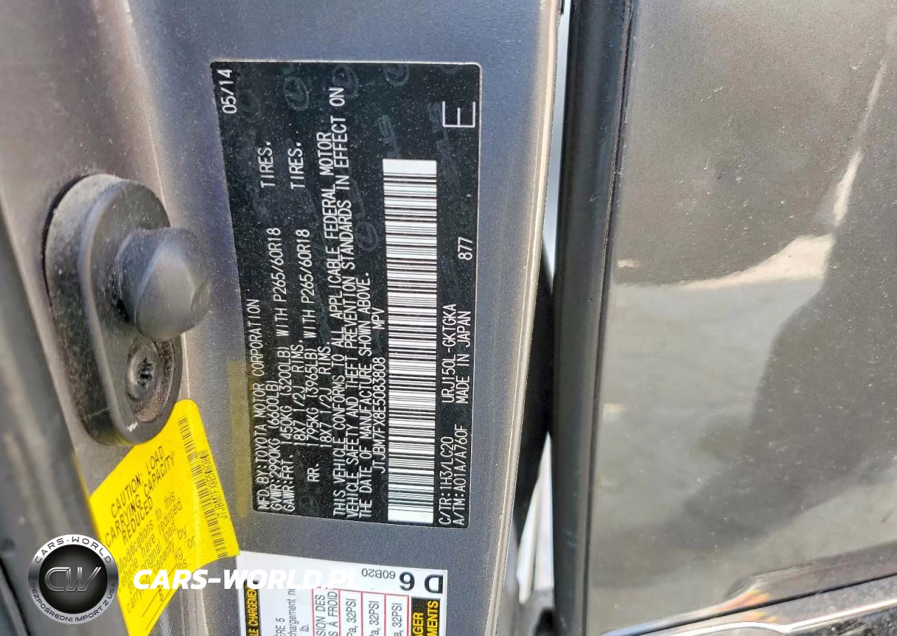 2014 Lexus Gx 460 VIN:JTJBM7FX8E5083808 - 13
