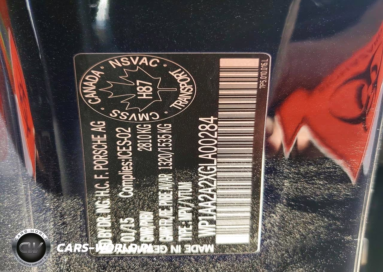 2016 Porsche Cayenne VIN:WP1AA2A2XGLA00284 - 14