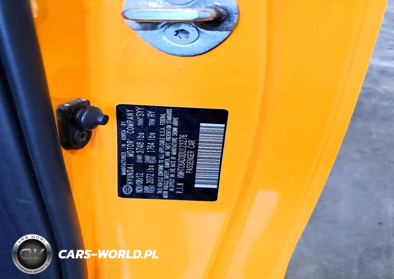 2013 Hyundai Veloster Base VIN:KMHTC6AD3DU123276 - 12