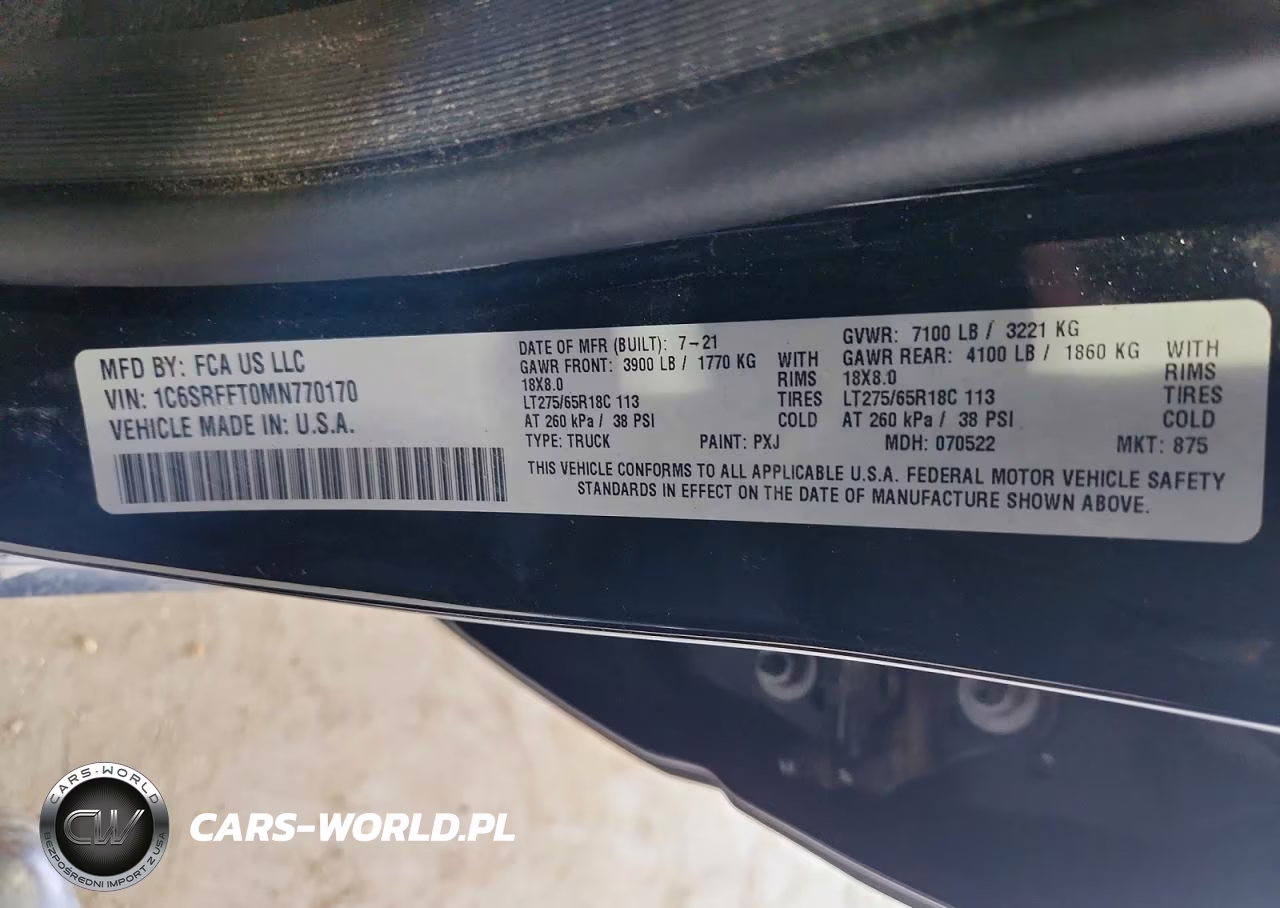 2021 Ram 1500 Big Horn-Lone Star VIN:1C6SRFFT0MN770170 - 13