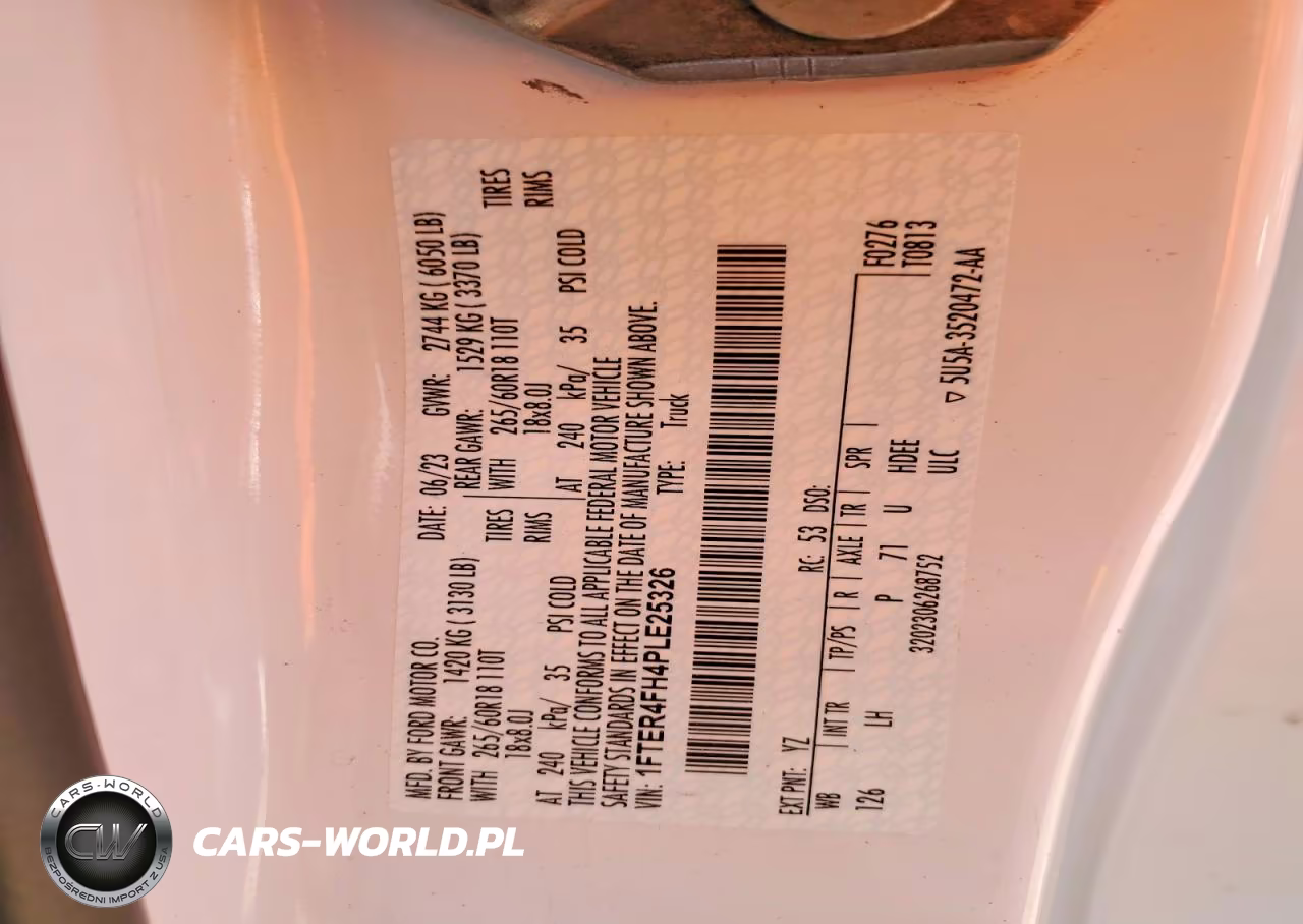 2023 Ford Ranger Xl VIN:1FTER4FH4PLE25326 - 12