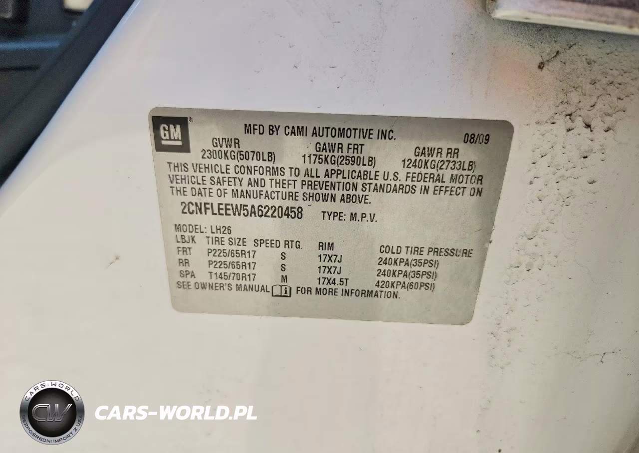 2010 Chevrolet Equinox Lt VIN:2CNFLEEW5A6220458 - 13