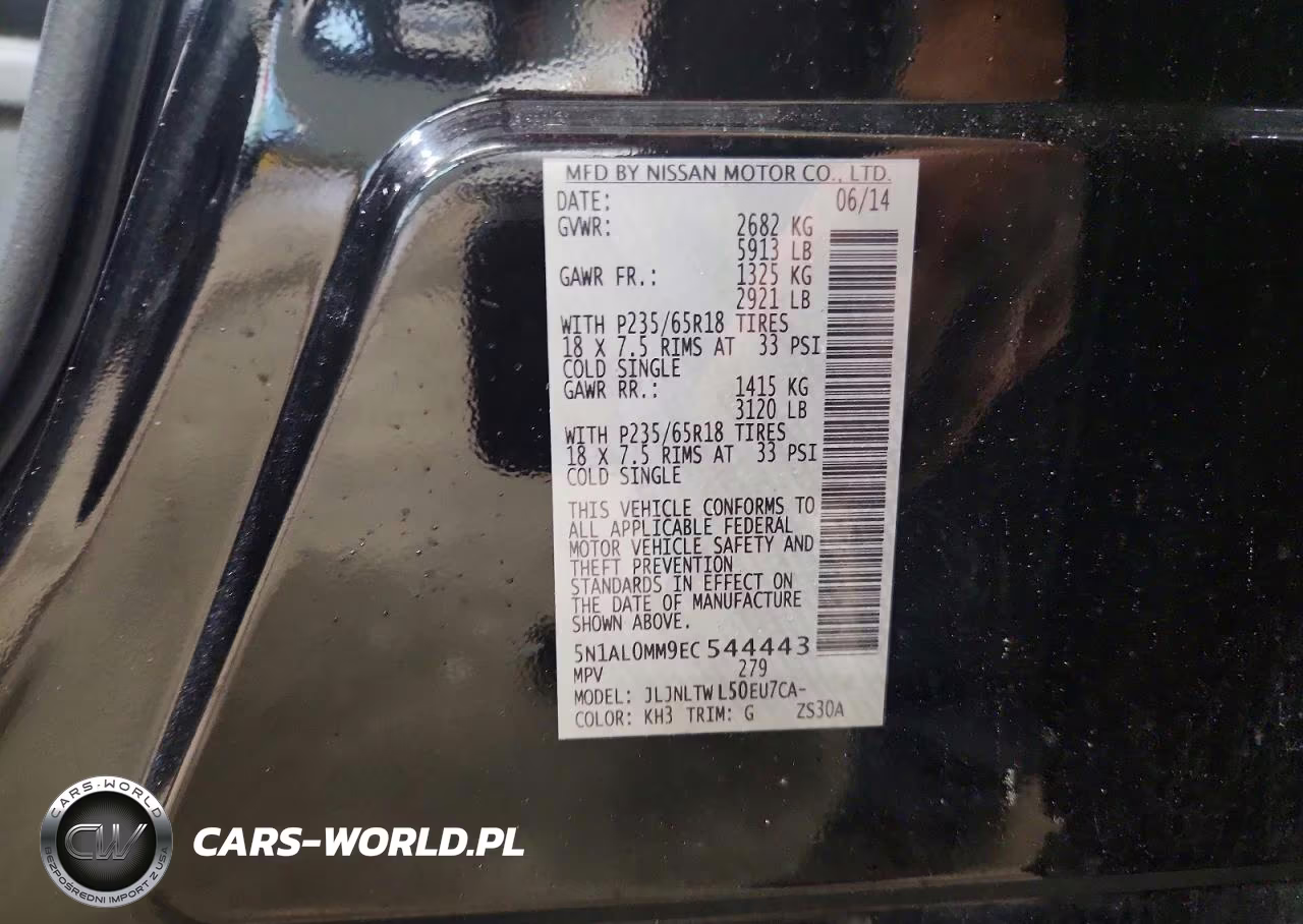 2014 Infiniti Qx60 Base VIN:5N1AL0MM9EC544443 - 13