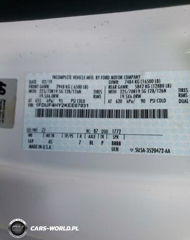 2019 Ford F450 Super Duty VIN:1FDUF4HY2KEE07031 - 13