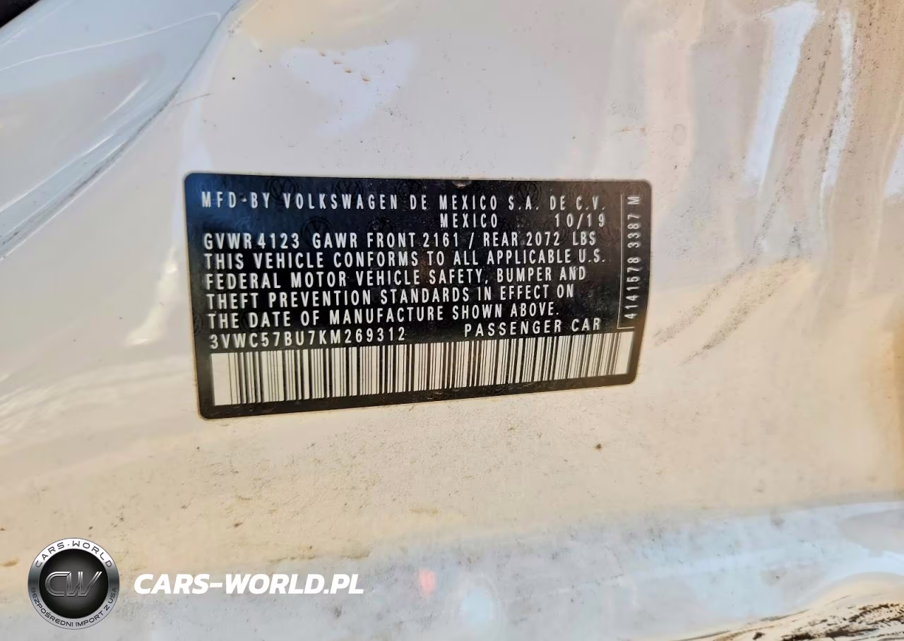 2019 Volkswagen Jetta S VIN:3VWC57BU7KM269312 - 12