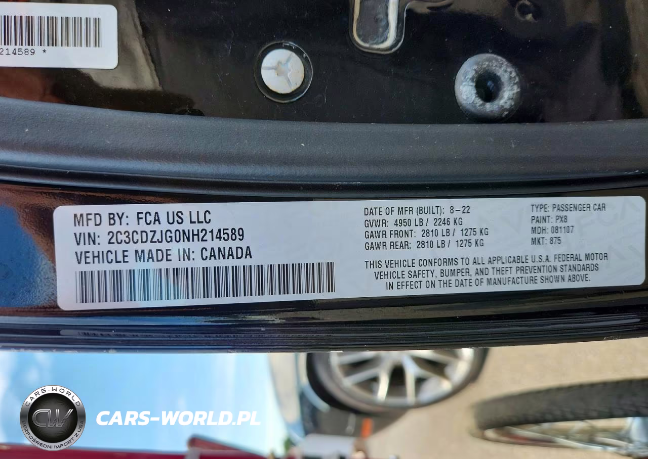 2022 Dodge Challenger Gt VIN:2C3CDZJG0NH214589 - 12