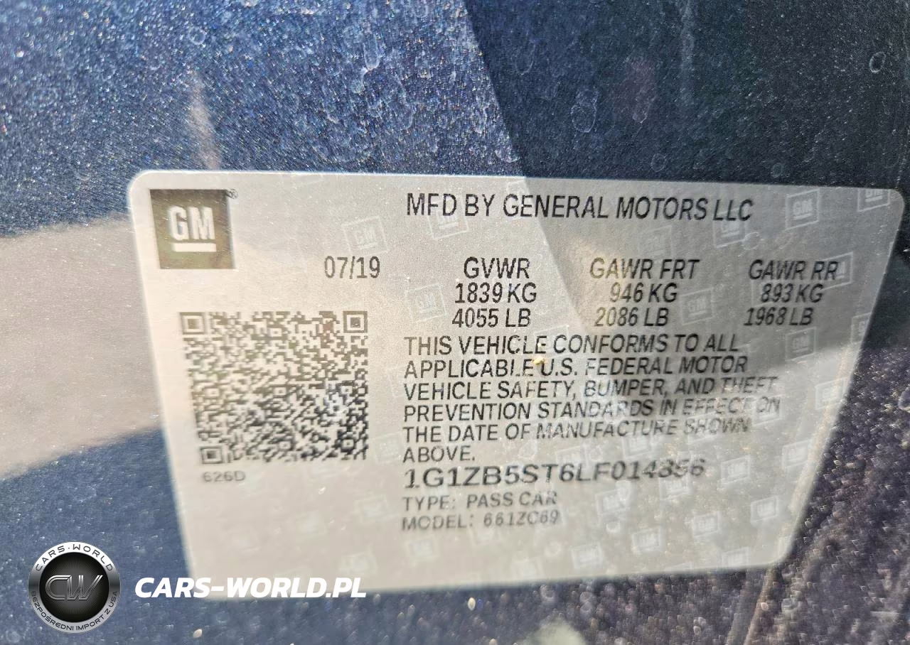 2020 Chevrolet Malibu Ls VIN:1G1ZB5ST6LF014856 - 12