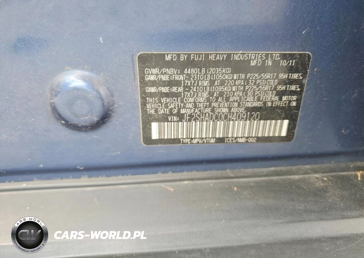 2012 Subaru Forester 2.5X Premium VIN:JF2SHADC0CH409120 - 13
