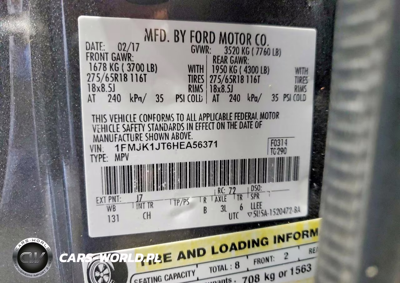 2017 Ford Expedition El Xlt VIN:1FMJK1JT6HEA56371 - 13