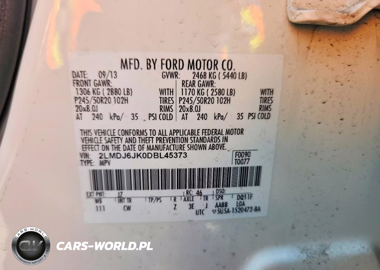 2013 Lincoln Mkx VIN:2LMDJ6JK0DBL45373 - 12