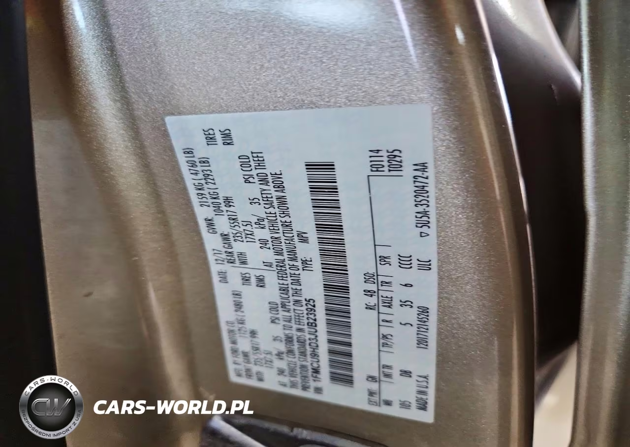 2018 Ford Escape Sel VIN:1FMCU9HD3JUB23925 - 13