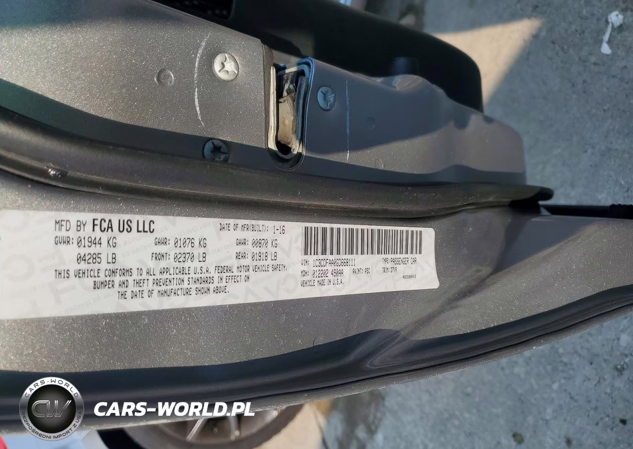 2016 Dodge Dart Se VIN:1C3CDFAA0GD668111 - 12