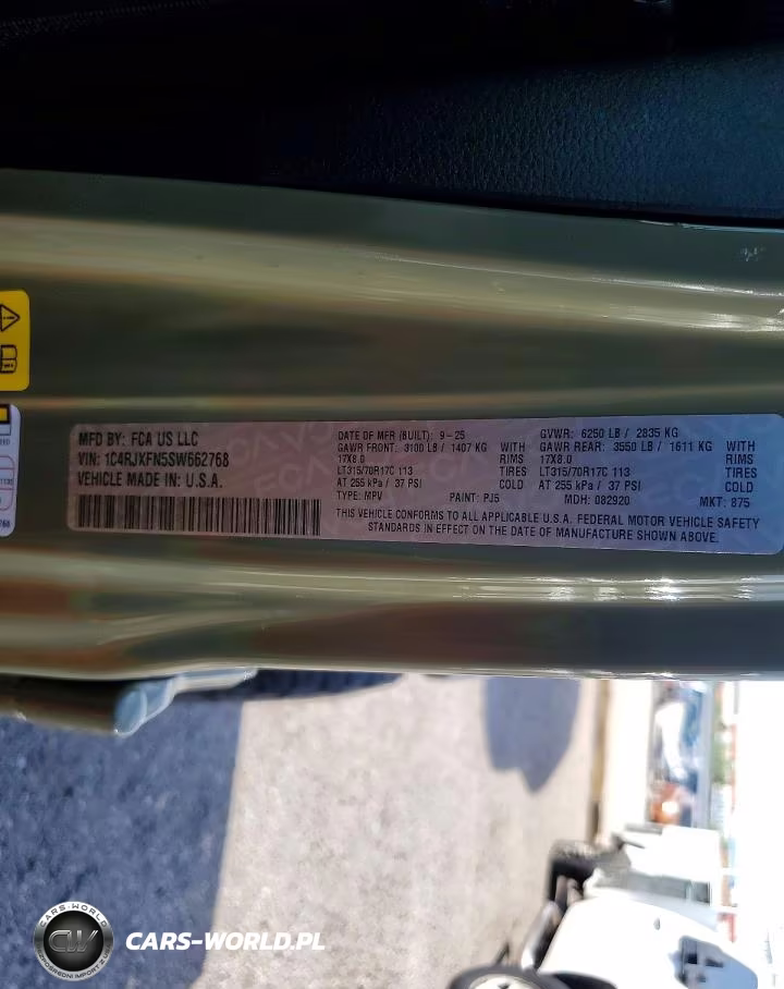 2025 Jeep Wrangler Rubicon VIN:1C4RJXFN5SW662768 - 12