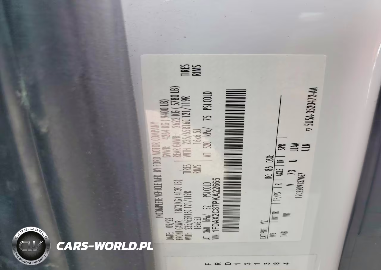 2023 Ford Transit T-350 VIN:1FDAX2C87PKA22665 - 13