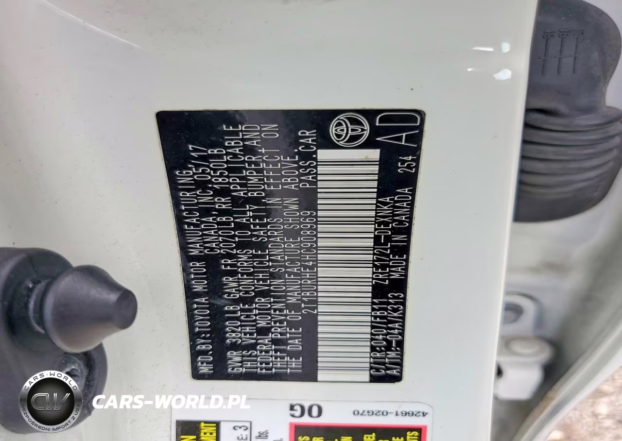 2017 Toyota Corolla Le VIN:2T1BURHE4HC908969 - 12