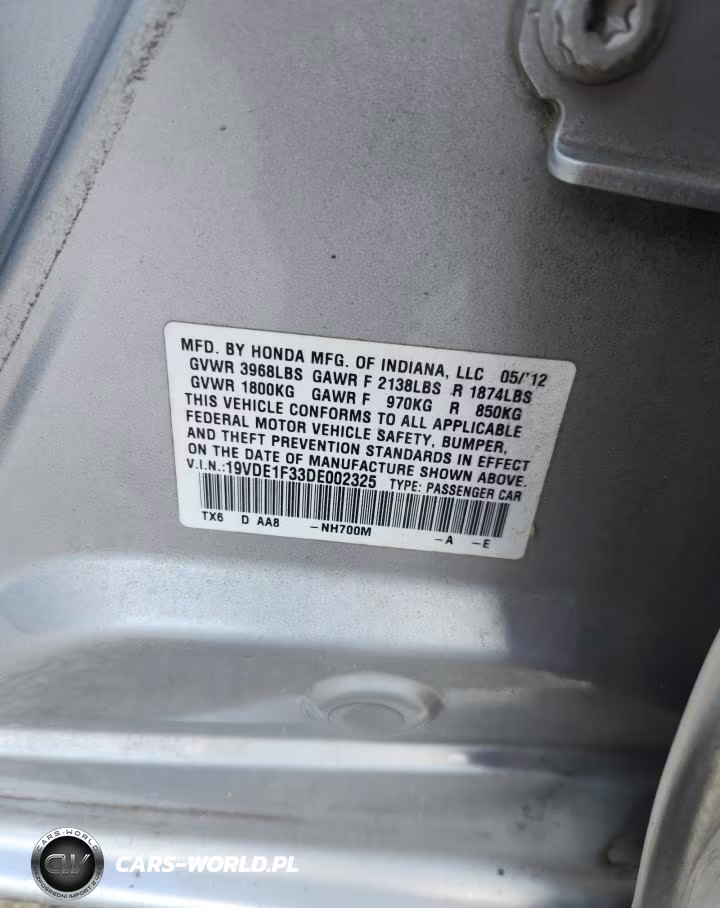 2013 Acura Ilx 20 VIN:19VDE1F33DE002325 - 12