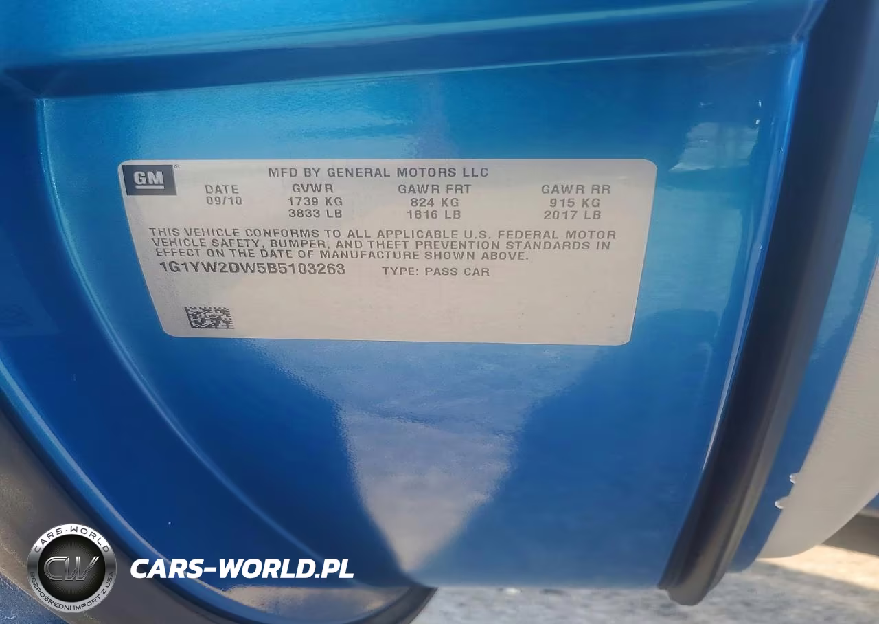 2011 Chevrolet Corvette Grand Sport VIN:1G1YW2DW5B5103263 - 12