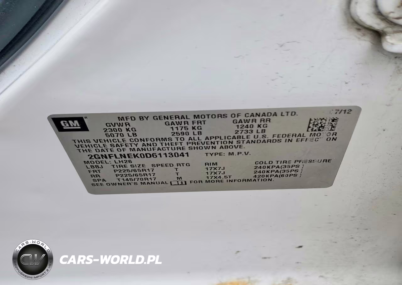 2013 Chevrolet Equinox Lt VIN:2GNFLNEK0D6113041 - 13