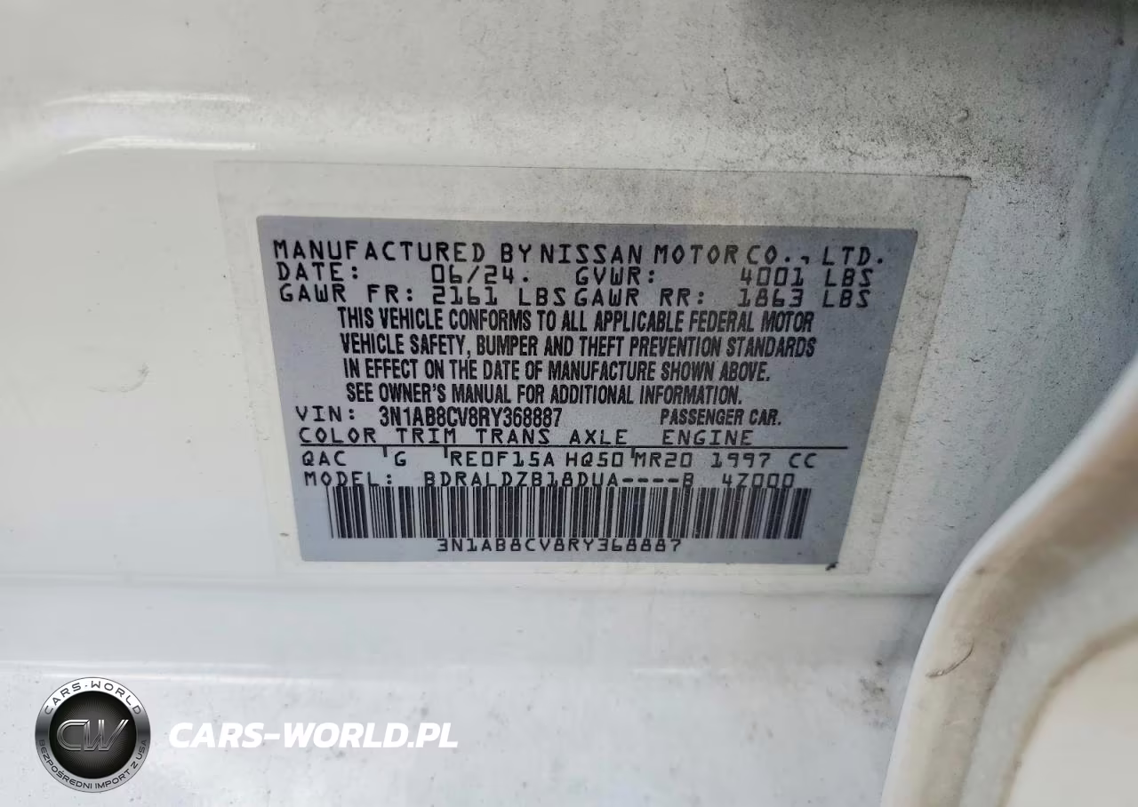 2024 Nissan Sentra Sv VIN:3N1AB8CV8RY368887 - 12