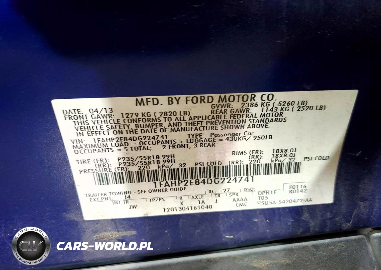 2013 Ford Taurus Sel VIN:1FAHP2E84DG224741 - 13