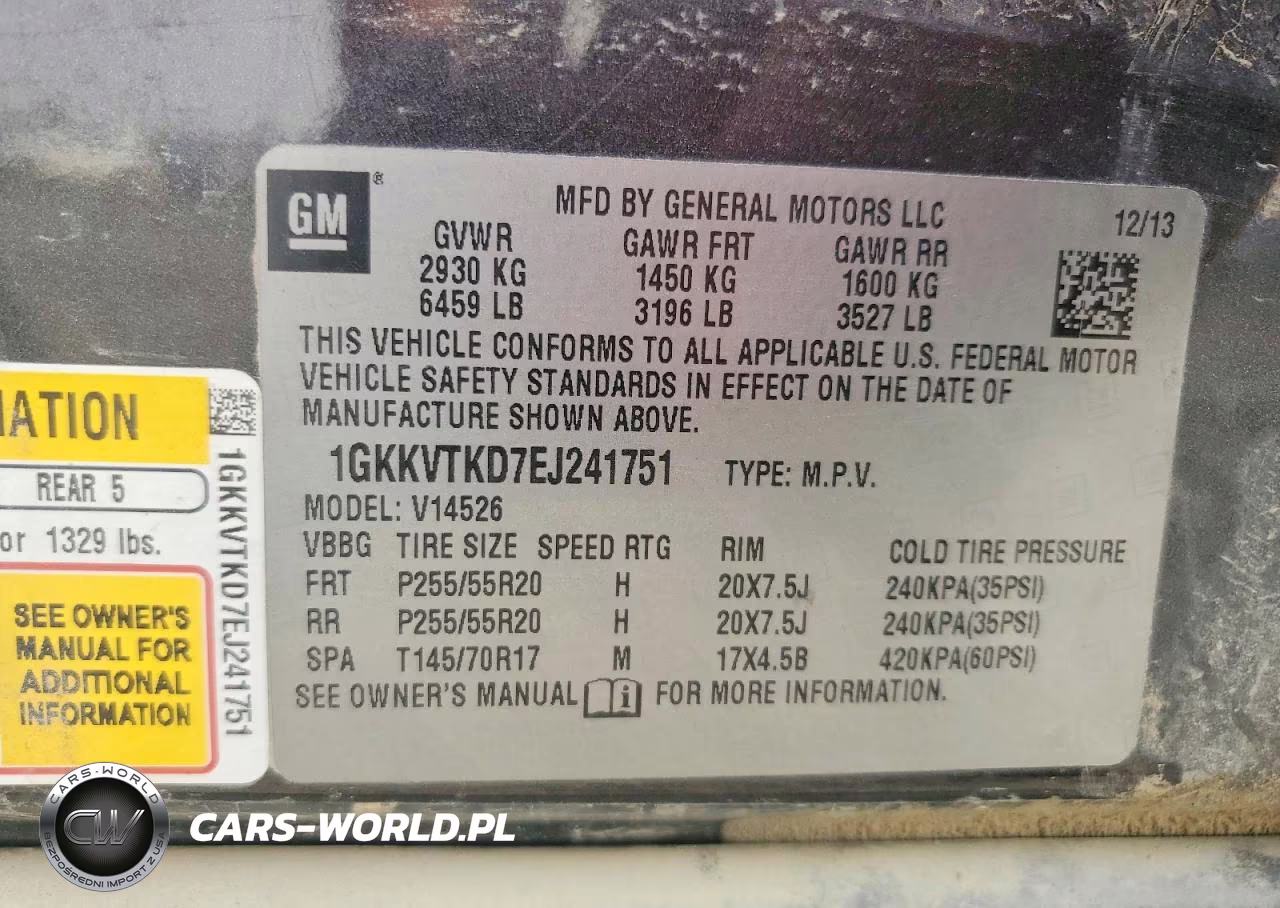 2014 GMC Acadia Denali VIN:1GKKVTKD7EJ241751 - 13