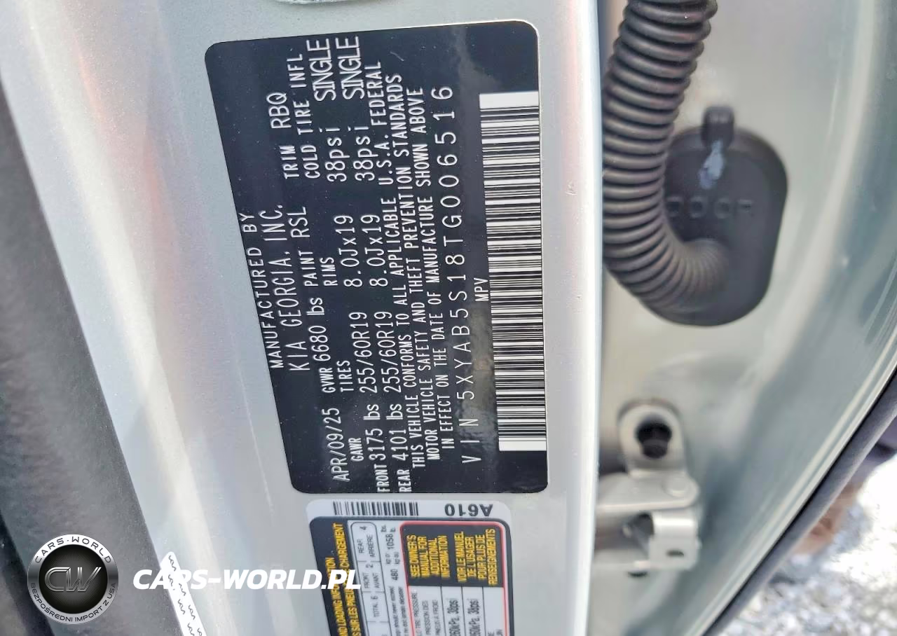 2026 Kia Ev9 Light VIN:5XYAB5S18TG006516 - 13