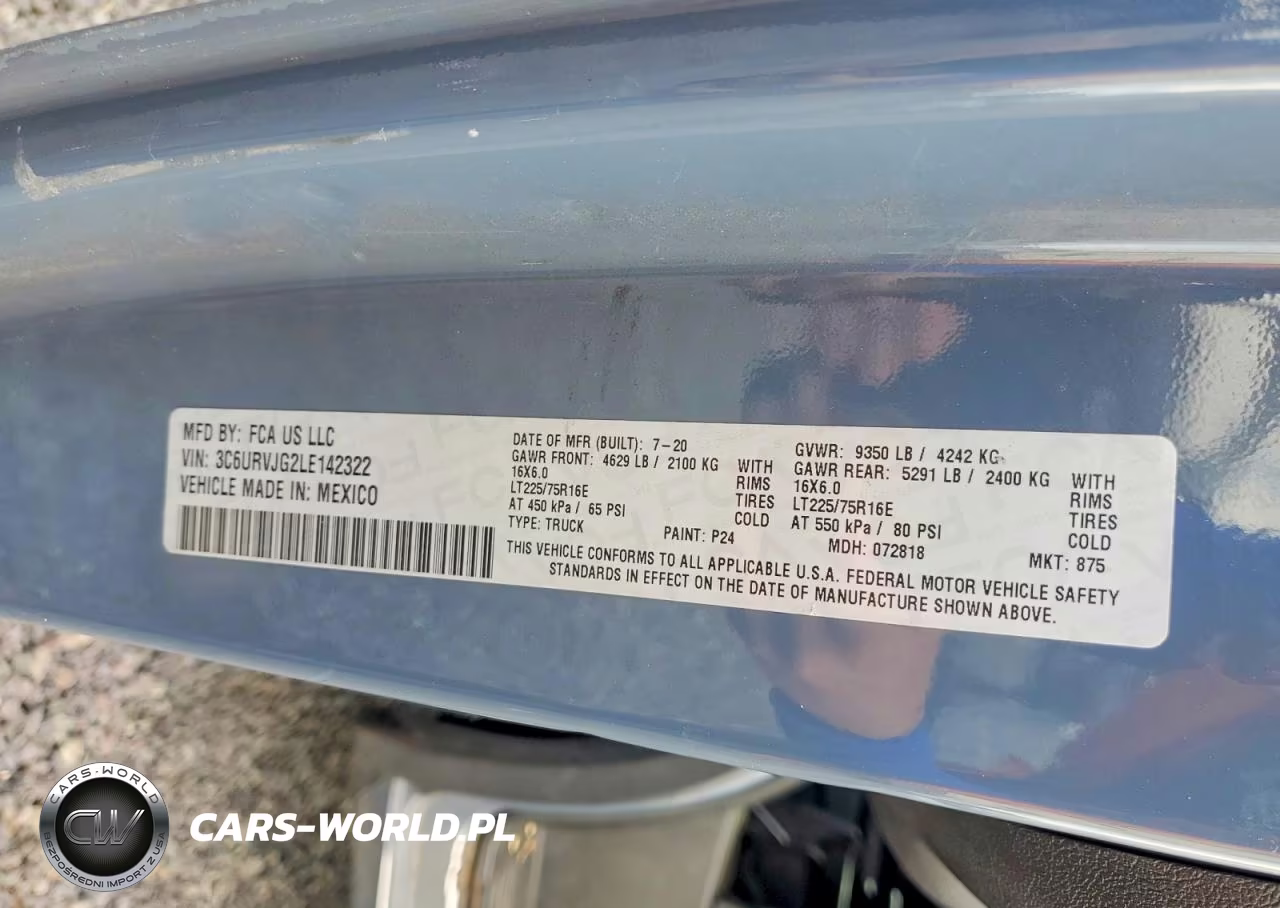 2020 Ram Promaster 3500 Delivery Van VIN:3C6URVJG2LE142322 - 13
