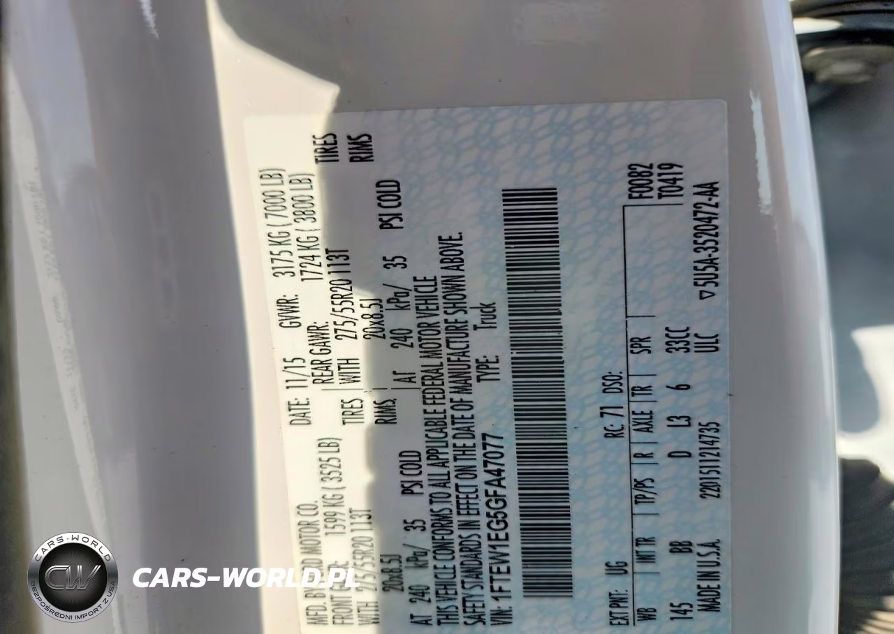 2016 Ford F150 Supercrew VIN:1FTEW1EG5GFA47077 - 12
