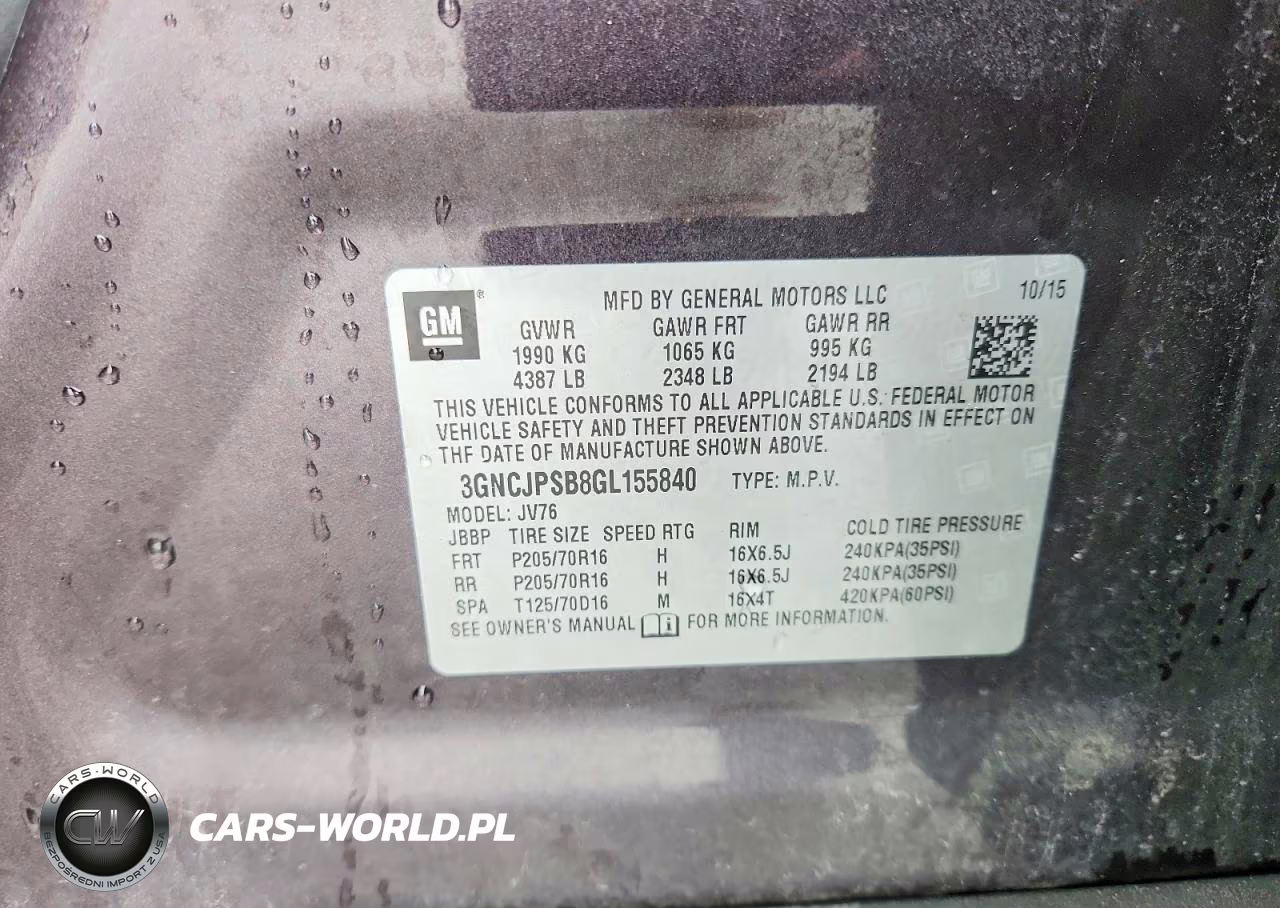 2016 Chevrolet Trax VIN:3GNCJPSB8GL155840 - 13