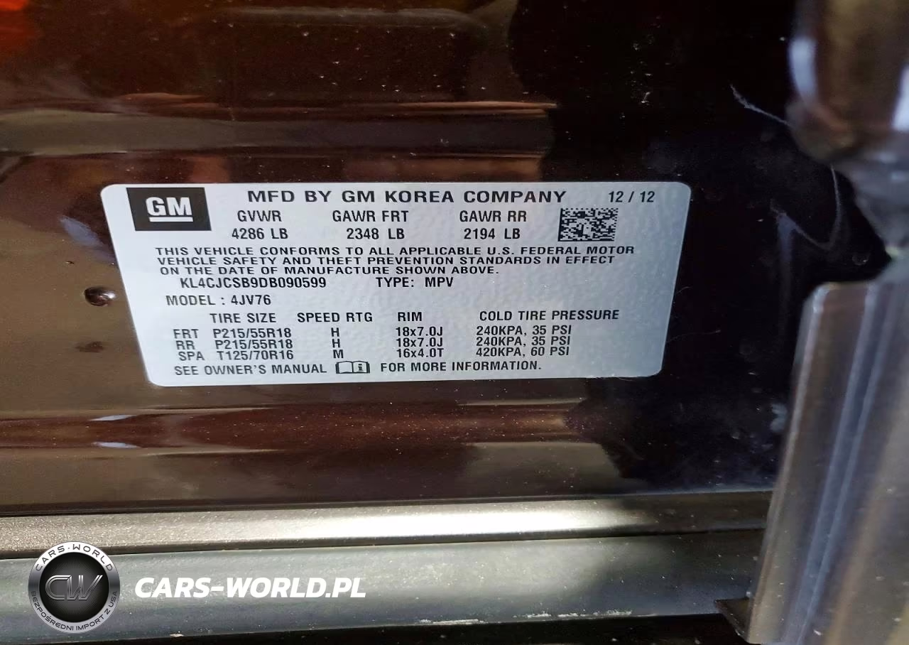 2013 Buick Encore VIN:KL4CJCSB9DB090599 - 14