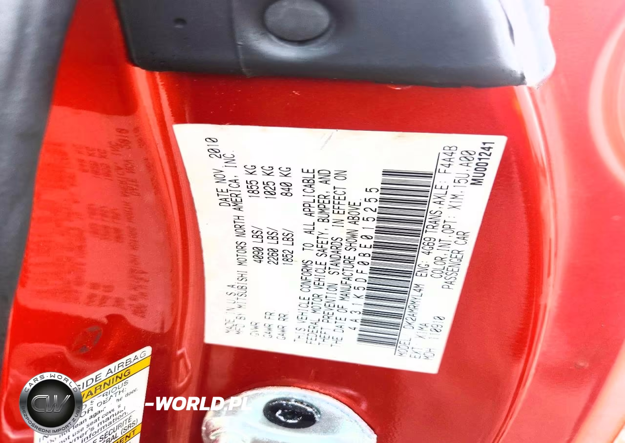 2011 Mitsubishi Eclipse Gs Sport VIN:4A31K5DF0BE015255 - 13