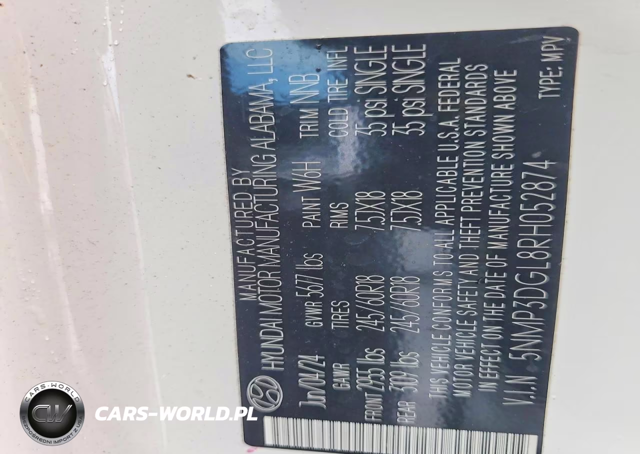 2024 Hyundai Santa Fe Xrt VIN:5NMP3DGL8RH052874 - 13