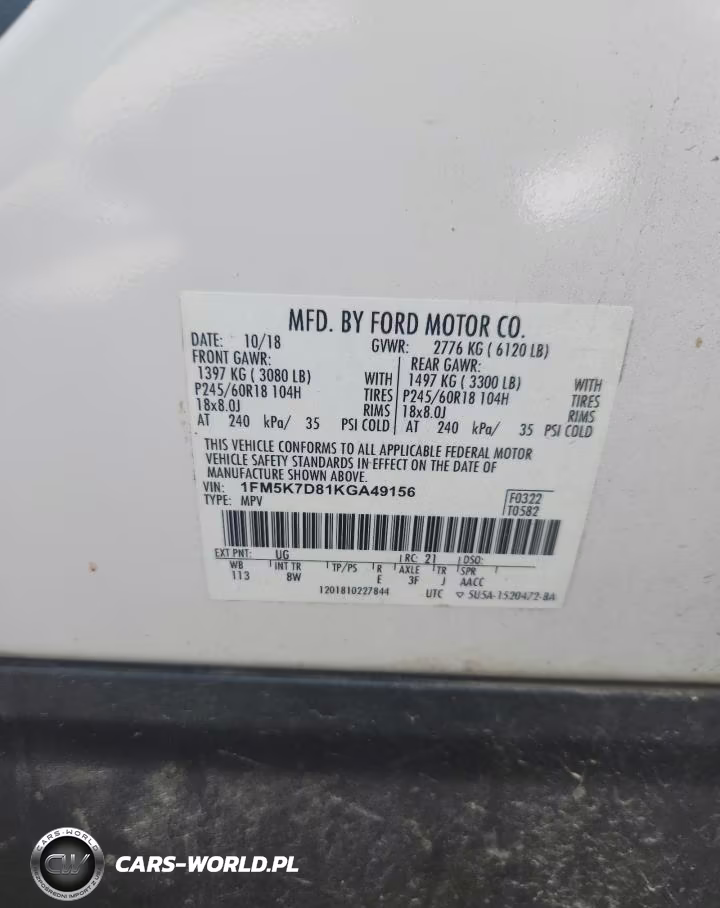 2019 Ford Explorer Xlt VIN:1FM5K7D81KGA49156 - 13