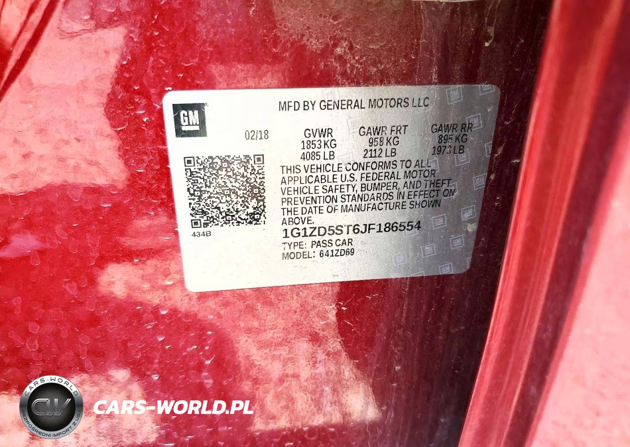 2018 Chevrolet Malibu Lt VIN:1G1ZD5ST6JF186554 - 12